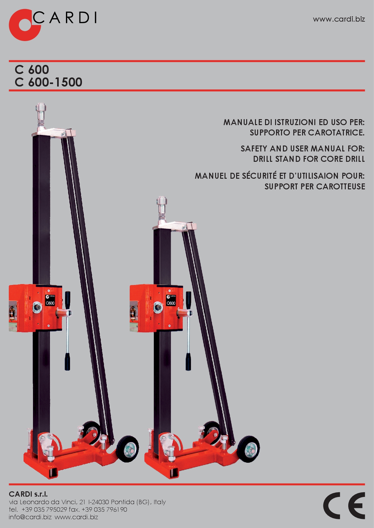 Instruction manual – Stand (rig) – LDP 200-2