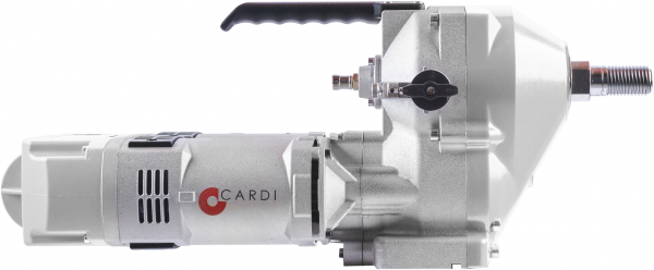 CARDI BM 805-EL core drill motor for wet drilling on stand.