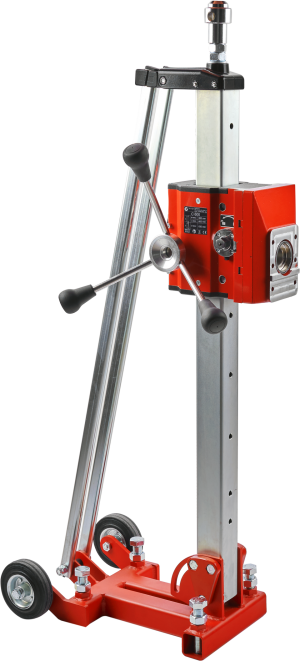 CARDI C 600 steel drill stand for core drill motor, heavy-duty for large drillings.