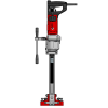 CARDI 187 hand-held core drill with stand for wet drilling, front view.