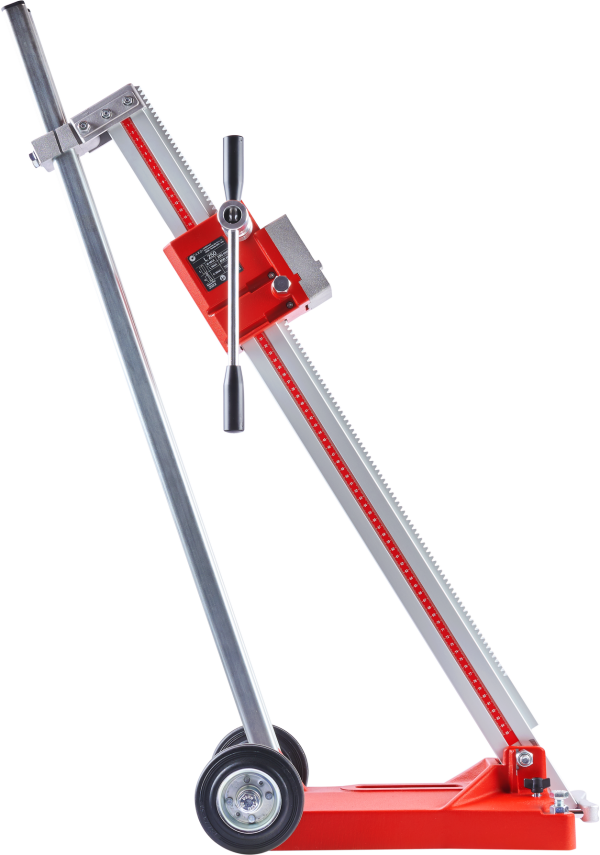 CARDI L 250-4 aluminum tilted drill stand for core drill motor.