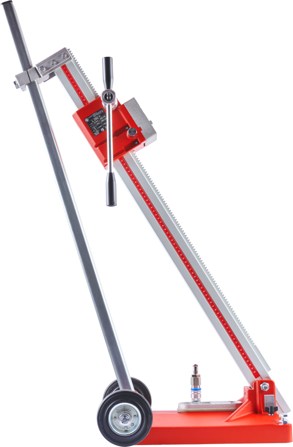 CARDI L 250 V-4 aluminum tilted drill stand for core drill motor.