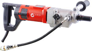 CARDI T1 MU-EL hand-held or on stand core drill for wet drilling.