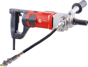 CARDI T1800 102-MU-EL hand-held or on stand core drill for wet drilling.