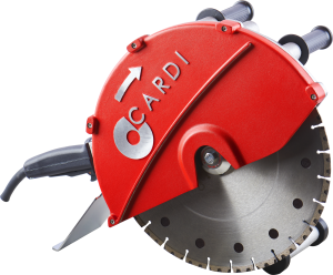 CARDI TP 400-BL very powerful hand-held wet blade saw with TP technology and 40 cm diamond blade.